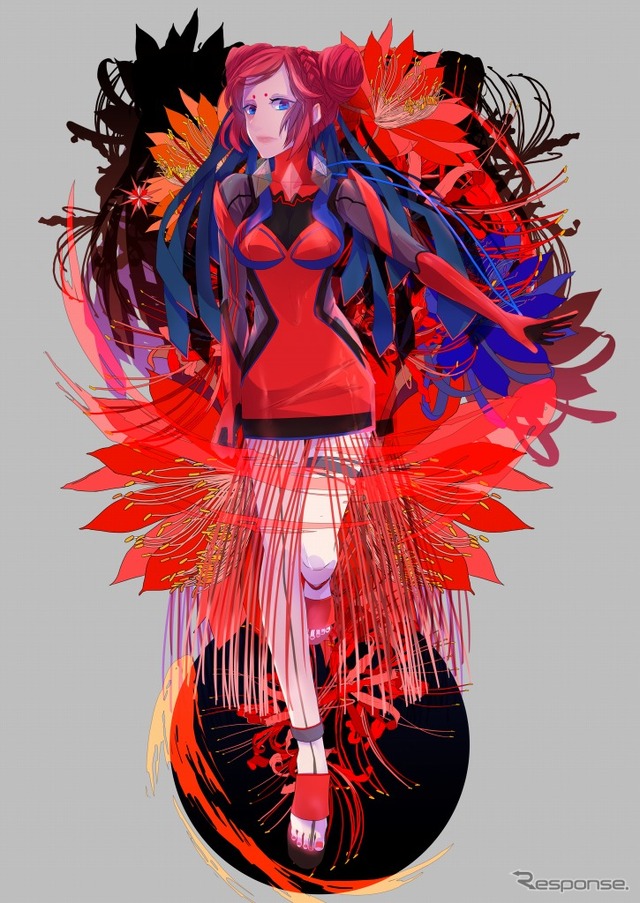 エモーショナルレッドイラストレーション:穂嶋