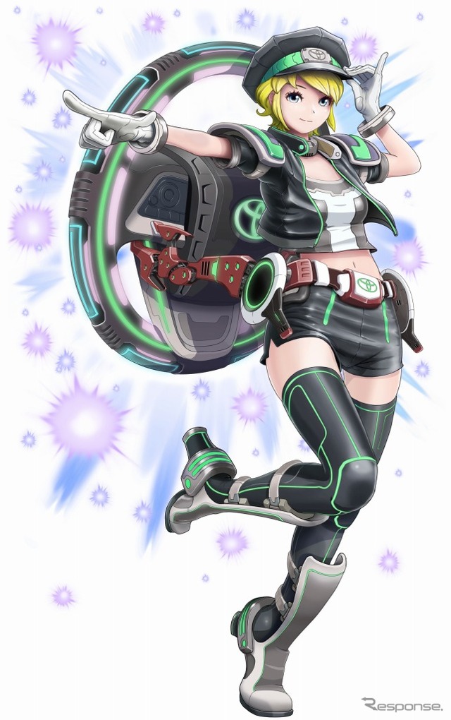 3本スポークステアリングホイールイラストレーション:sukabu