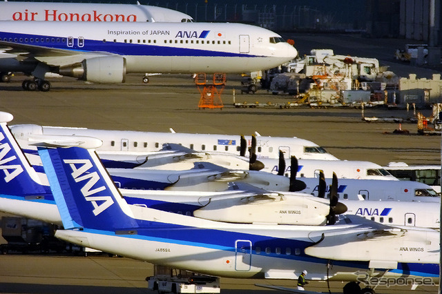 日本の24時間空港のひとつ、関西国際空港(KIX)の朝