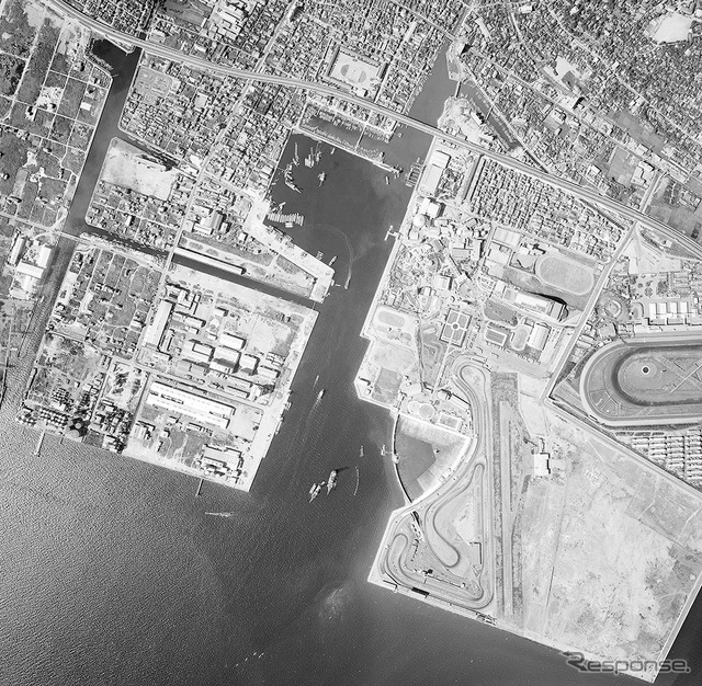1960年代の船橋サーキット周辺の上空