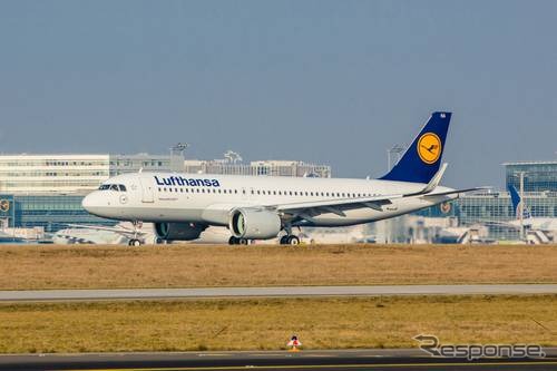 ルフトハンザドイツ航空、A320neoがフランクフルト到着