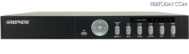 外観と主な仕様は共通。8chモデルは最大8画面、16chモデルは最大16画面の分割表示に対応する。USBポートは3.0にも対応する(画像はプレスリリースより)