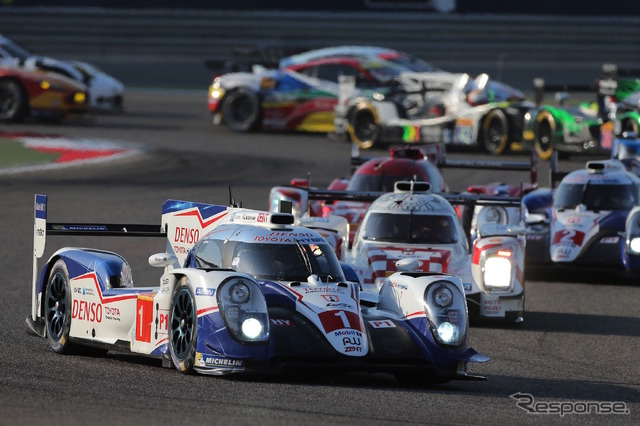 昨年のトヨタは苦戦を強いられた(カーナンバー1と2が「TS040 HYBRID」)。