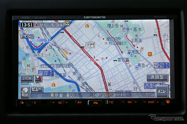 【最新カーナビ徹底ガイド2006秋冬】パイオニア AVIC-HRZ88G…楽ラク操作で本格ナビ性能