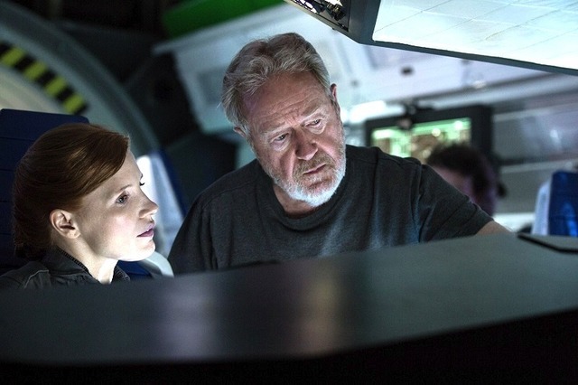ジェシカ・チャステイン&リドリー・スコット監督/『オデッセイ』 ー(C)2015 Twentieth Century Fox Film Corporation. All Rights Reserved