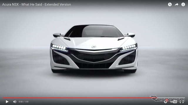 新型アキュラ(ホンダ)NSXのスーパーボウルCM