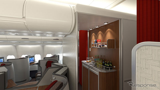 ガルーダ・インドネシア航空のA330-300型機ビジネスクラス新シート「スーパーダイヤモンドシート」イメージ(2)