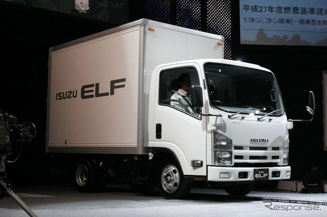 【いすゞエルフ 新型発表】「トラックのイメージを超えるトラック」と井田社長