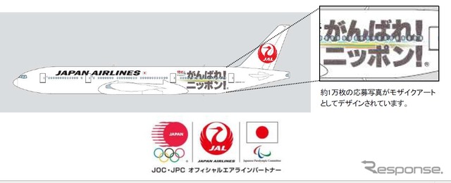 特別塗装機「JALがんばれ！ニッポン！JET」（イメージ）