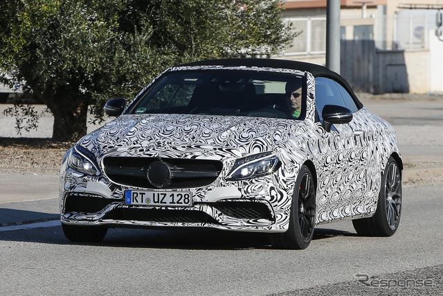 メルセデス AMG C63カブリオレ スクープ写真