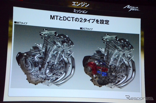 CRF1000L Africa Twinメディア向け技術説明会にて。