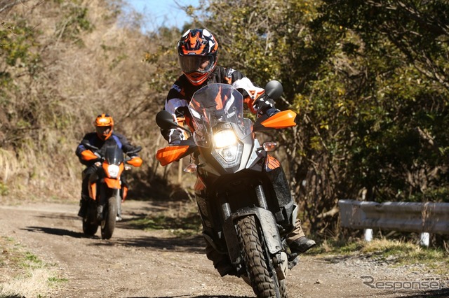 KTM Adventureシリーズの魅力を実感できるアドベンチャー・ミニツーリング。2月21日、千葉・鋸南方面にて開催された。