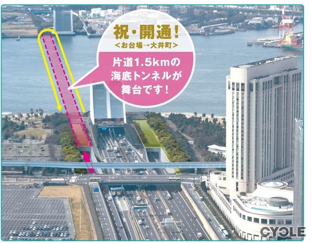 国道357号東京港トンネルを使った「東京臨海副都心スポーツフェスティバル 国道357号東京港トンネル RUN&WALK&YOGA RAVE」が3月に開催
