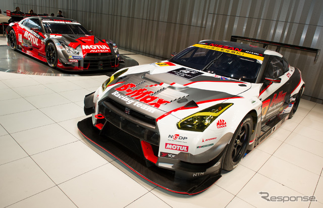今年も2月28日に日産は横浜グローバル本社で今季のモータースポーツ活動発表会を実施する(写真は昨年の発表会)。