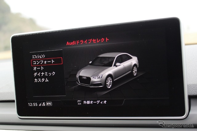 アウディA4(撮影地:ブリストルヒルゴルフクラブ)
