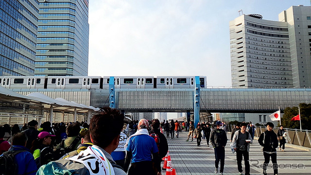 東京マラソン2016のゴール地点となった東京ビッグサイト