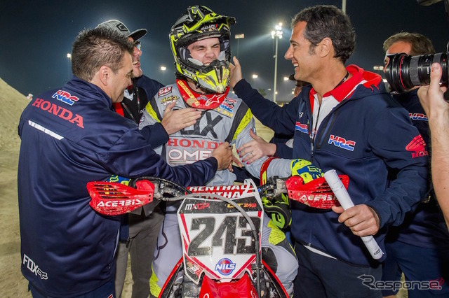 MXGP2016開幕戦カタールで完全優勝したティム・ガイザー(Team Honda Gariboldi Racing)