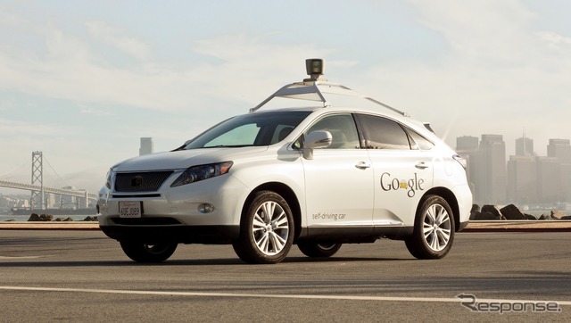 グーグルの自動運転テスト車、レクサスRX450h(参考画像)