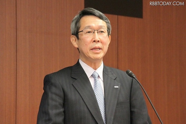 記者説明会に登壇したNTTドコモ 取締役常務執行役員の大松澤清博氏
