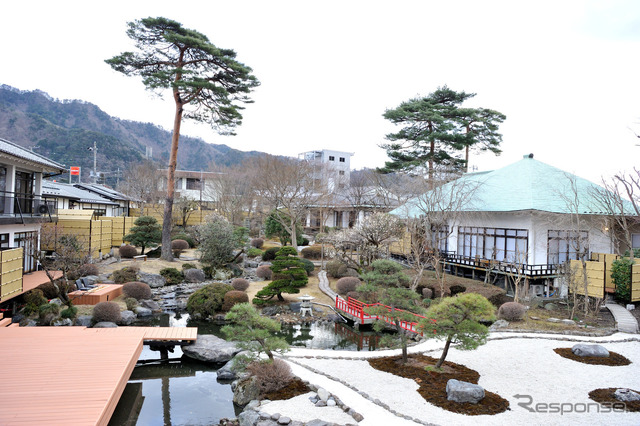 広大な日本庭園(鬼怒川 絆)