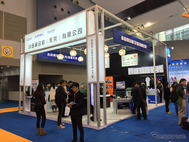 第13回広州(国際)車用空調及び冷蔵関連技術展示会、小倉離合機ブース