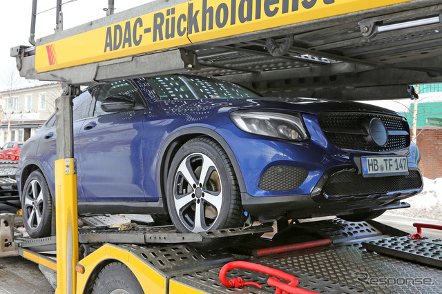 メルセデスベンツ GLC クーペ スクープ写真