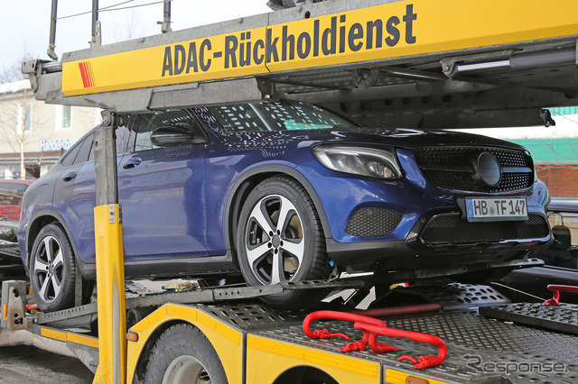 メルセデスベンツ GLC クーペ スクープ写真