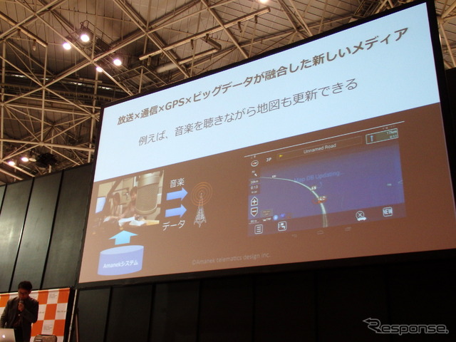 アマネク・テレマティクスデザインCEOの今井武氏によるプレゼンテーション(ATTT16)