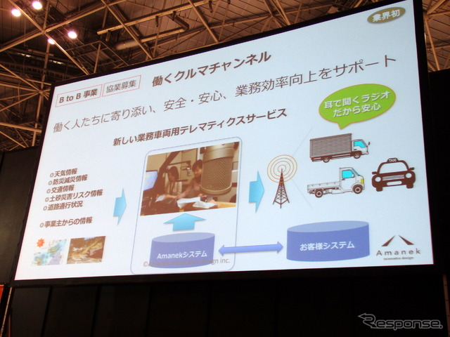 アマネク・テレマティクスデザインCEOの今井武氏によるプレゼンテーション(ATTT16)