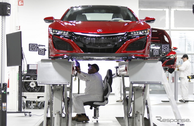 アキュラ（ホンダ）NSX 新型を生産する米工場