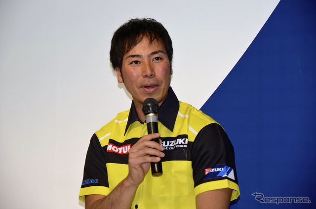昨シーズンの全日本モトクロス・チャンピオン小島庸平選手のトークショー。
