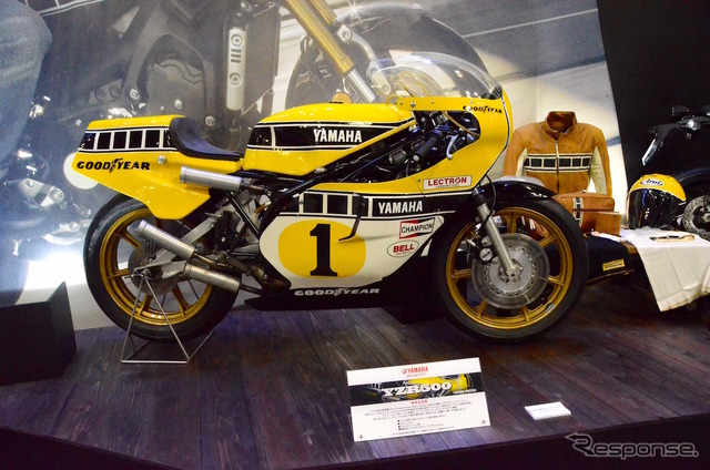 1978年の世界GP500では、ケニー・ロバーツとともに11戦中4勝をあげたYZR500（OW35K）。