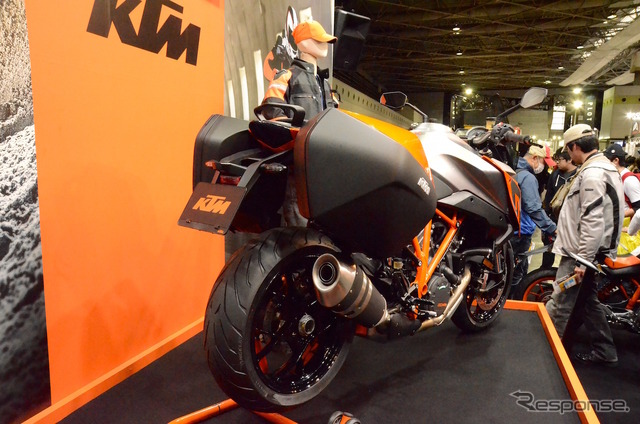 本邦初公開となったKTMのスーパースポーツツアラー1290 SUPER DUKE GT。