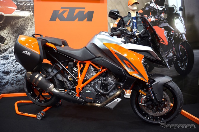 本邦初公開となったKTMのスーパースポーツツアラー1290 SUPER DUKE GT。