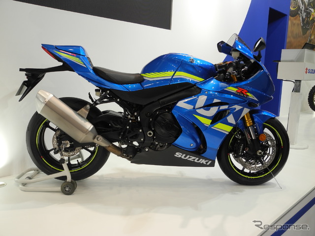 スズキの「GSX-R1000」（東京モーターサイクルショー16）