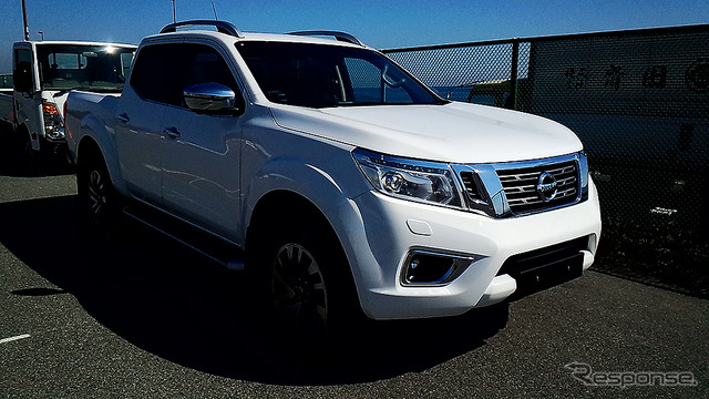 日産ピックアップ12代目、欧米豪などで販売される『NP300 NAVARA』(ナバラ)。3月に大磯で行われた日産日産小型商用車(LCV)オールラインナップ公開にて