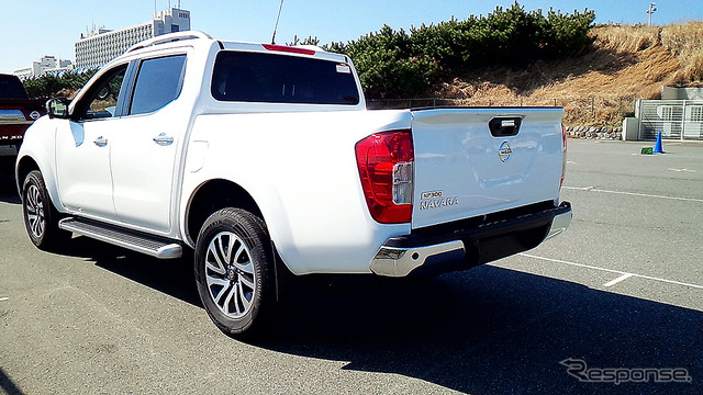 日産ピックアップ12代目、欧米豪などで販売される『NP300 NAVARA』(ナバラ)。3月に大磯で行われた日産日産小型商用車(LCV)オールラインナップ公開にて