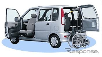 福祉用の軽自動車タクシー、発進!