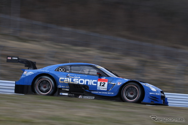 富士テスト2日目(27日)の午前は#12 GT-RがGT500のトップタイム(富士テスト初日)