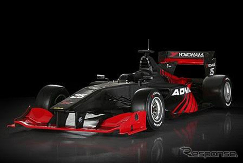 全日本スーパーフォーミュラ選手権シリーズのマシン(ADVANカラー、ゼッケンは実際に参戦するものではない)