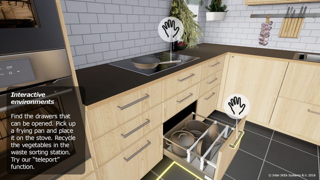 IKEA、フライパンをコンロに置いたりゴミ分別する謎キッチンVRゲーム配信