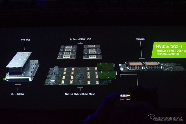 ディープラーニング用スーパーコンピュータ「DGX-1」の内部