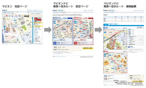 マピオン、乗換＋徒歩のトータルナビを公開