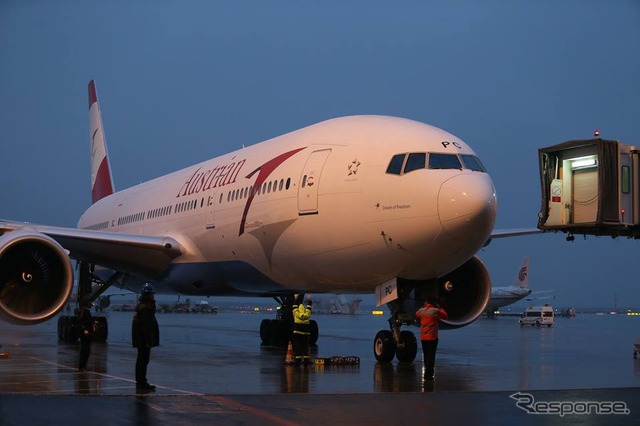 オーストリア航空、ウィーン=上海線を開設