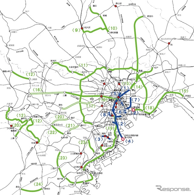 新線や複々線化などのプロジェクトは24路線を盛り込んだが、路線ごとの「ランク付け」は行わなかった。