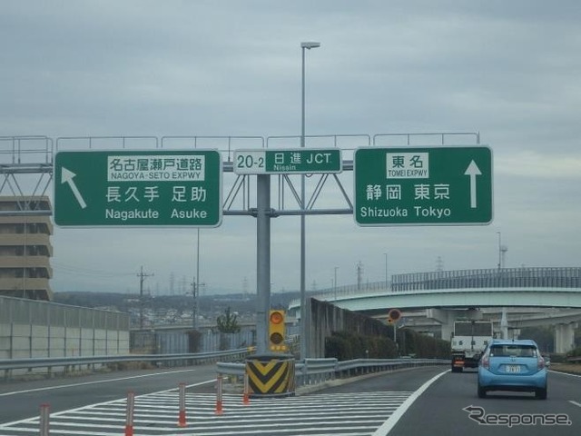高速道路標識の例(参考画像)