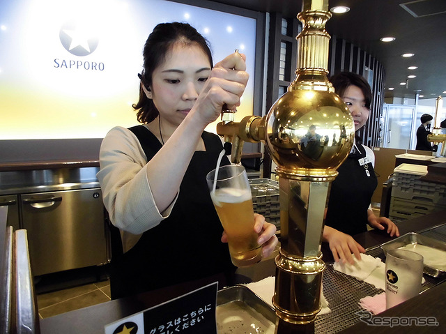 サッポロビール千葉工場・黒ラベルツアー。工場見学のあとの一杯