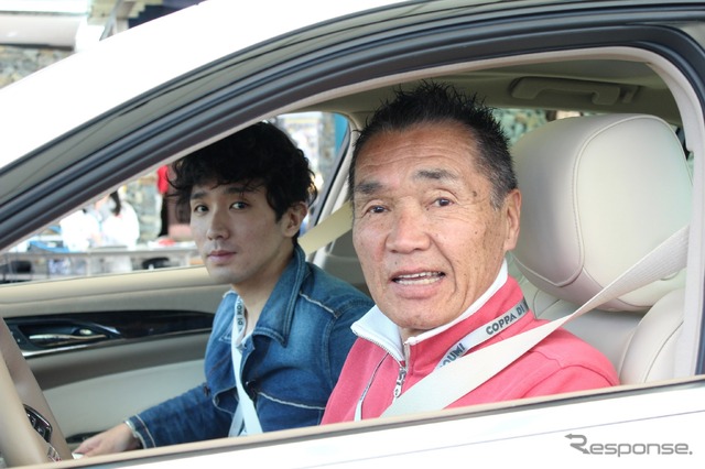 キャデラックCTSのドライバーは篠塚健次郎氏だ