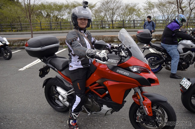 台湾でもドゥカティなど高級バイクが人気だという。