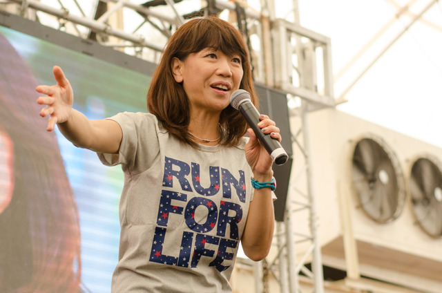 高橋尚子がグアムマラソンインターナショナル2016エキスポでトークショー(2016年4月9日)